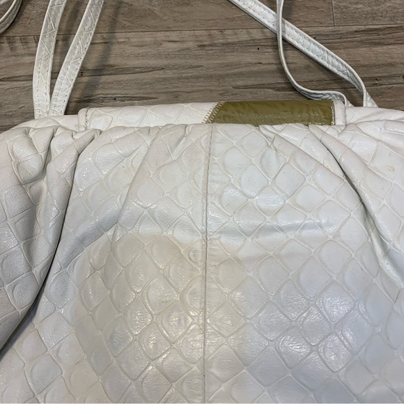 VTG Fifth Avenue Patchwork Mixed Media Large Shoulder Bag Made USA - Picture 10 of 12